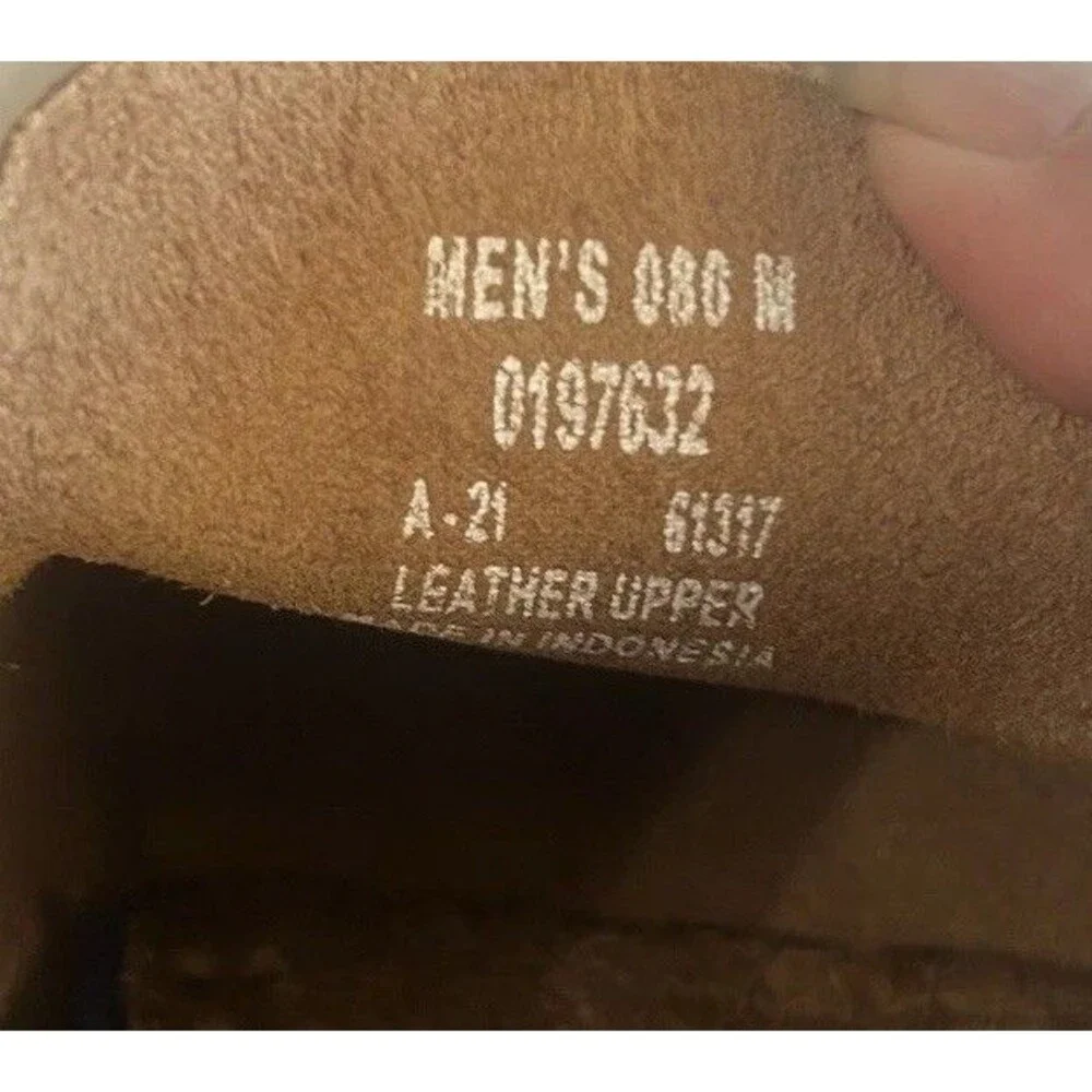 Sperry Top-Sider Men’s 8.5M  Authentic Original Tan Leather 2 Eye Boat Shoes